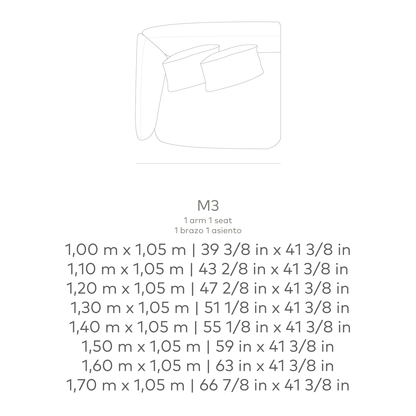 Sofá Astro SSTR M3 M5